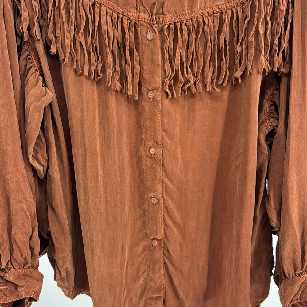 Tianello fringe brown